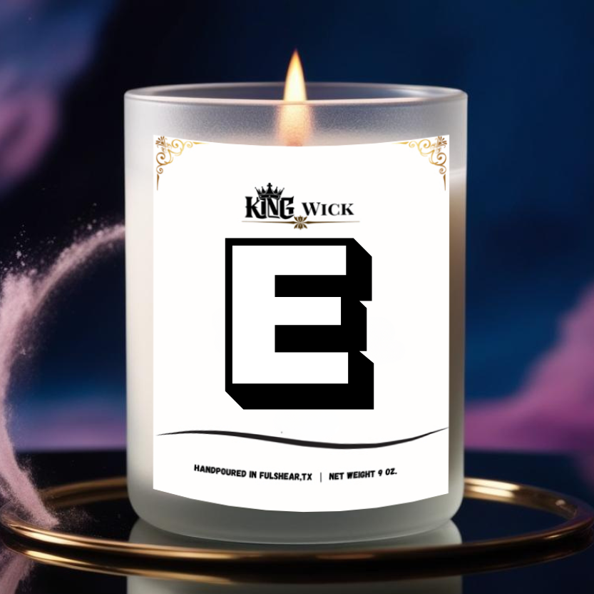 "Letter D" Masculine Scented Candle