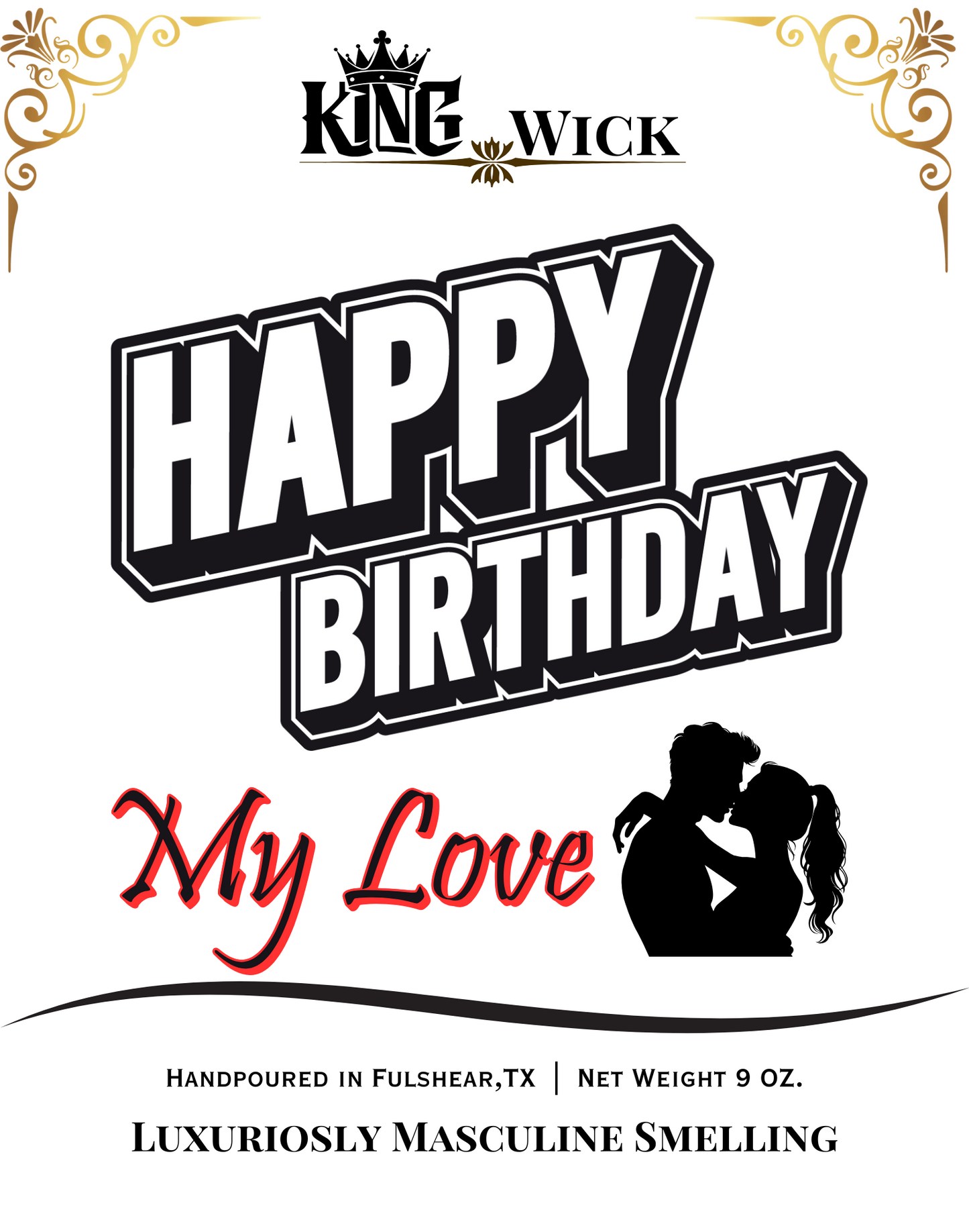 "Happy Birthday My Love" Scented Candle