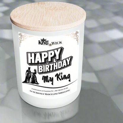 "Happy Birthday My King" Scented Candle