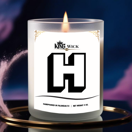 "Letter H" Masculine Scented Candle