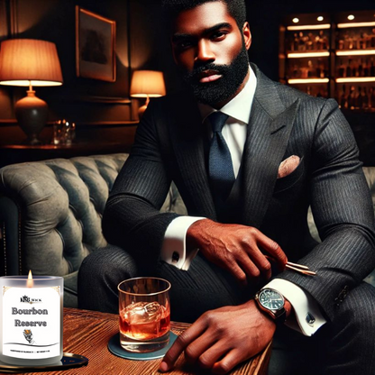 "Bourbon Reserve " Masculine Scented Candle
