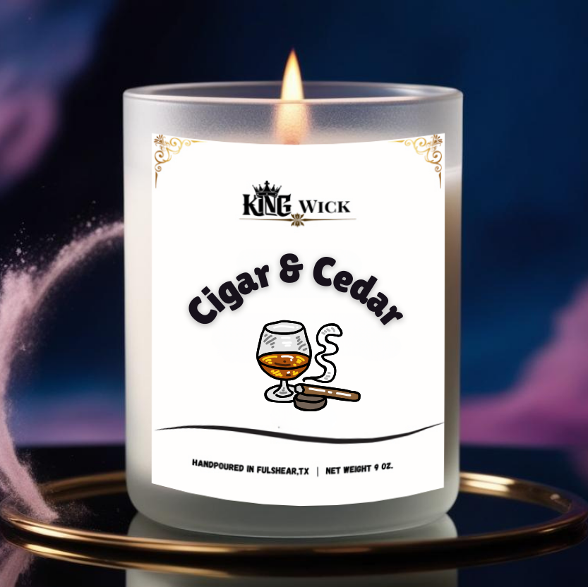 "Cigar & Cider " Masculine Scented Candle