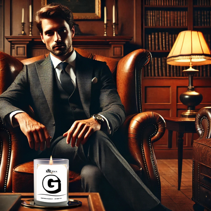 "Letter G " Masculine Scented Candle