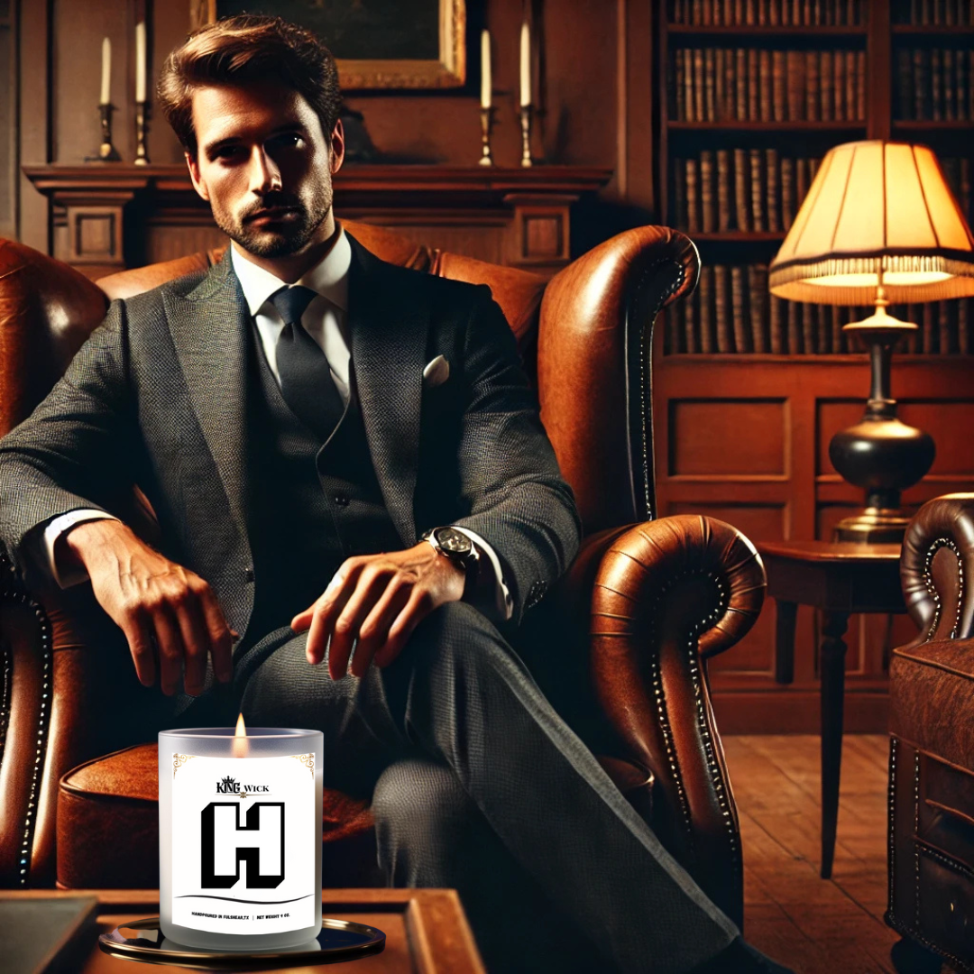 "Letter H" Masculine Scented Candle
