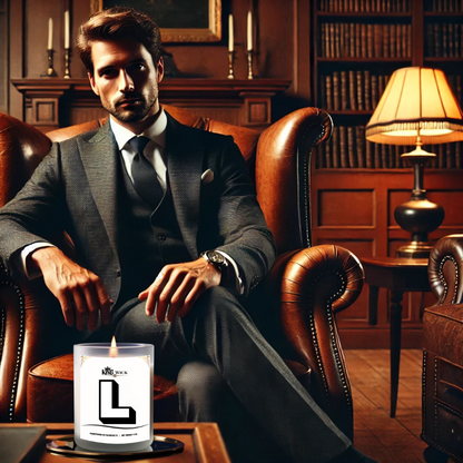 "Letter L" Masculine Scented Candle