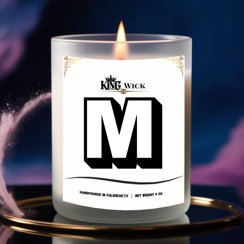 "Letter L" Masculine Scented Candle