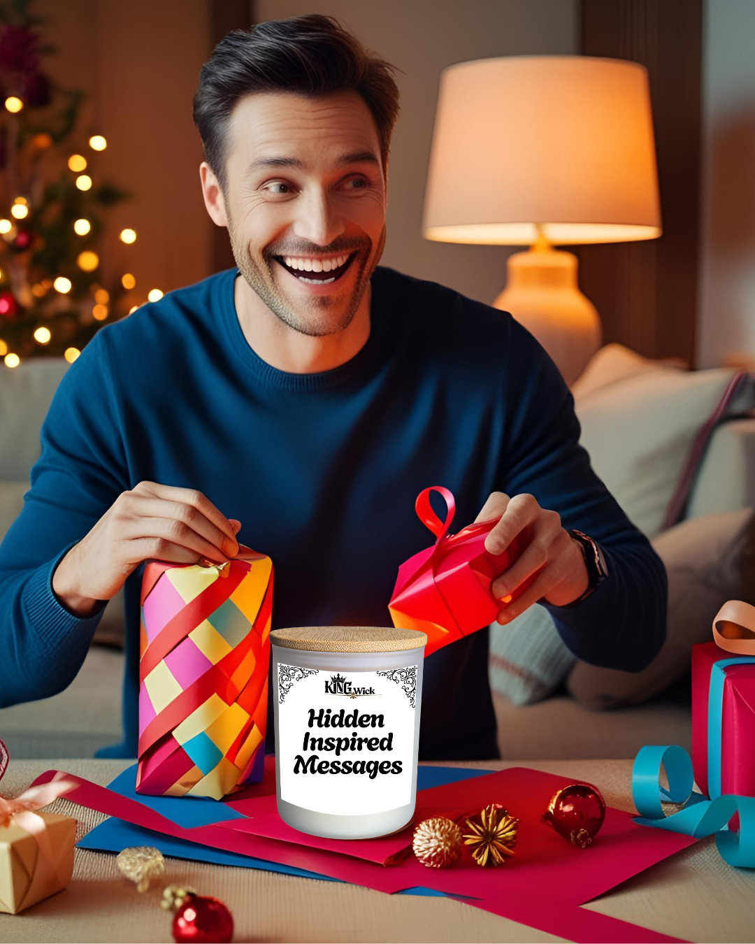 "Letter I" Masculine Scented Candle