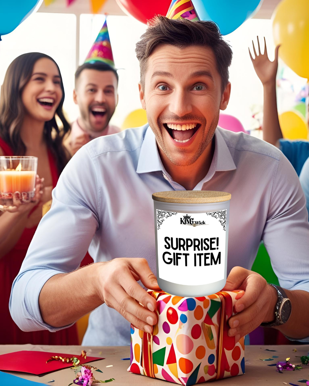 "Happy Birthday My King" Scented Candle