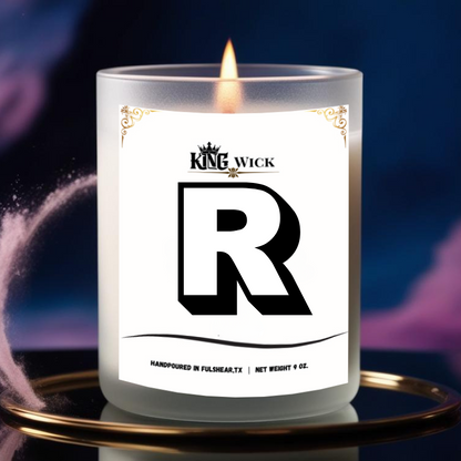 "Letter C" Masculine Scented Candle