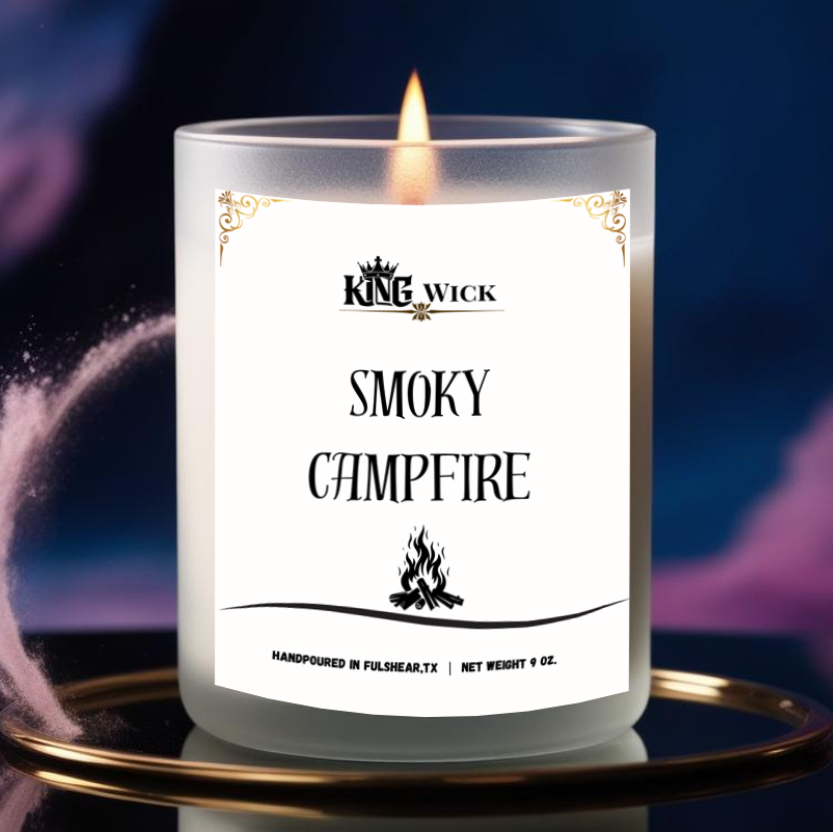 "Smoky Campfire" Masculine Scented Candle