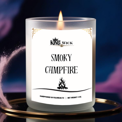 "Smoky Campfire" Masculine Scented Candle