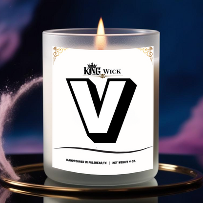 "Letter E" Masculine Scented Candle