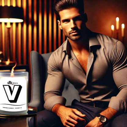 "Letter V" Masculine Scented Candle