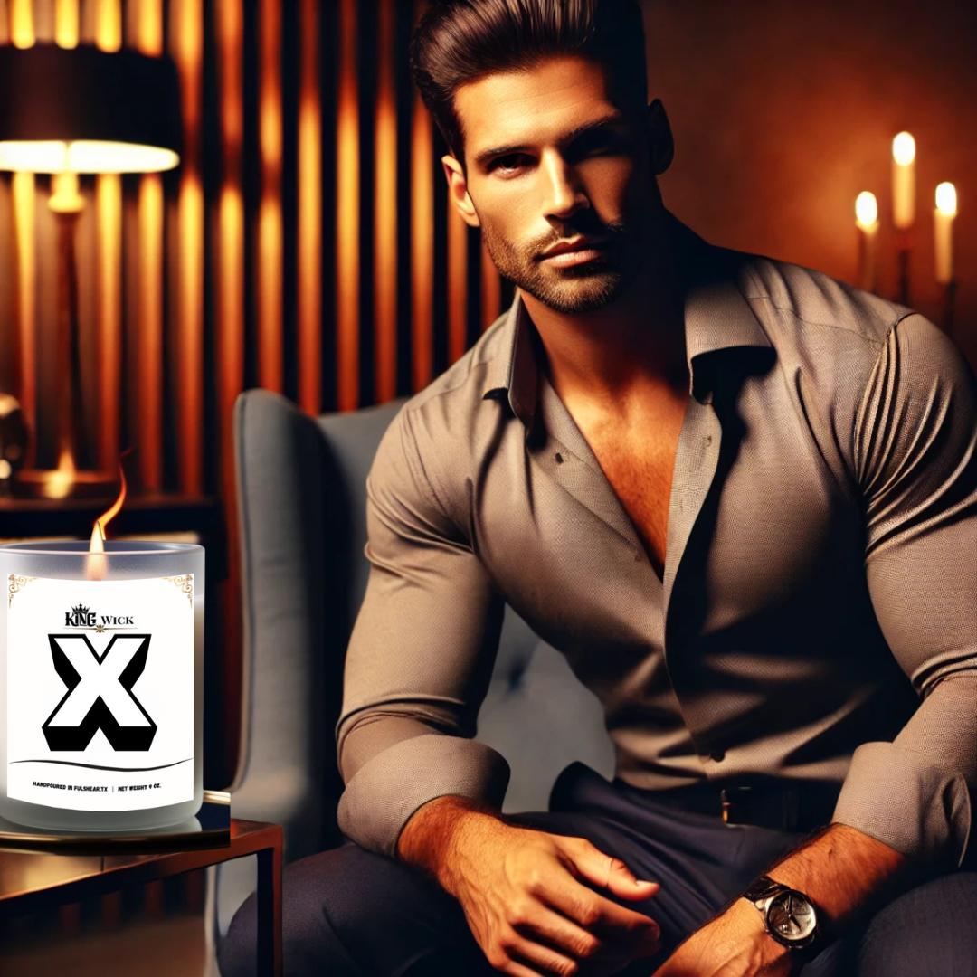"Letter X" Masculine Scented Candle